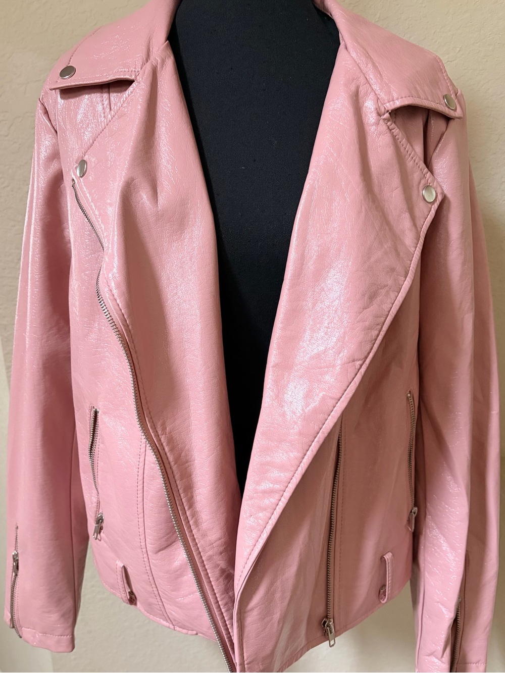 Pink Women’s Moto Jacket - Brand:
